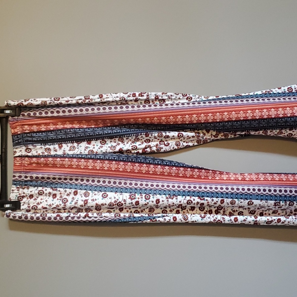 Womens palazzo print casual pants